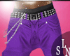 {S} Hip-Hop-Purple pants