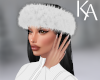 KA | Fur Headband white