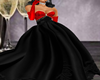 BLACK-RED VDAY GOWN