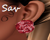 Jeweled Rose Earrings