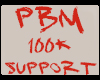 PBM 100K Support Sticker