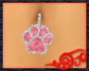 Pink Paw Belly Ring