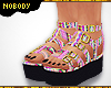 ! Funny Aztec Sandals