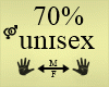 Unisex Hand Size 70%