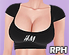 🍓 Crop Top Black