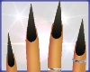 n.k black coffin nails