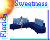 FLS Blue Rose Sofa