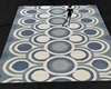 blue circles rug