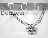 Skull chained necklace