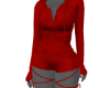 $ Red Hooded Romper