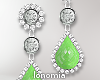 ❥| Jade Gem Earrings