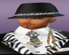 zebra banded hat