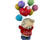 love teddy balloon