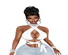 white crop top