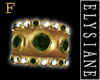 {E} Emerald Gold Ring F