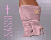 Dusty Pink Boots