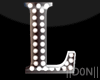L letters ambient lamp