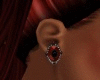 Garnet Onyx Diamond Ear