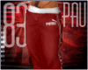 Red sports pants