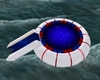 Floating Trampolin White