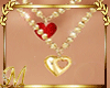 2H 2hearts thick Necklac