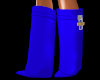 blue wedge boots
