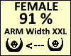 Arm Scaler XXL 91% Femal