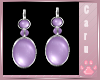 *C* BD Earrings Purple