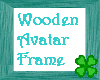 (+) Teal Wooden Av Frame