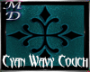 Cyan Cross Wavy Lounge