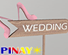 Wedding Sign - Pink