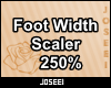 Foot Width Scaler 250%