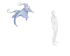 White Flying Cat