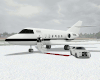 Private Jet Runway Snow