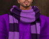 Purple Sweater w/Scarf