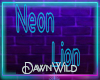 Neon Lion Sign