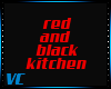 VC red and black kitchen