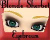 Blonde Sherbet eyebrows