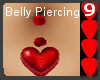 J9~Heart Belly Piercing