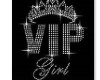 crown VIP girl on black