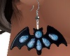 Jeweled Bat Earrings