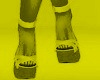 70s Heels/yellow