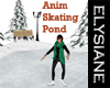 {E} Snowy Ice Skate Pond
