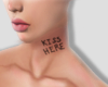 kiss here tatt
