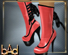 Red PVC Bow Boots