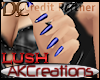 (AK)Lush blue nails