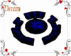 ~D~ Blue Club Sofa