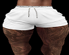 A** White Muscle Shorts