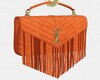 Orange Fringe Bag