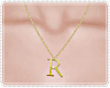 Necklace of letters R